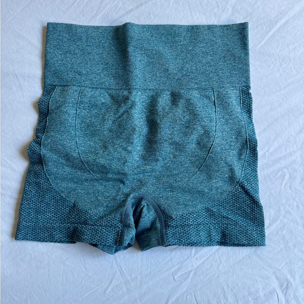 Women's Blue High-Waisted Shorts